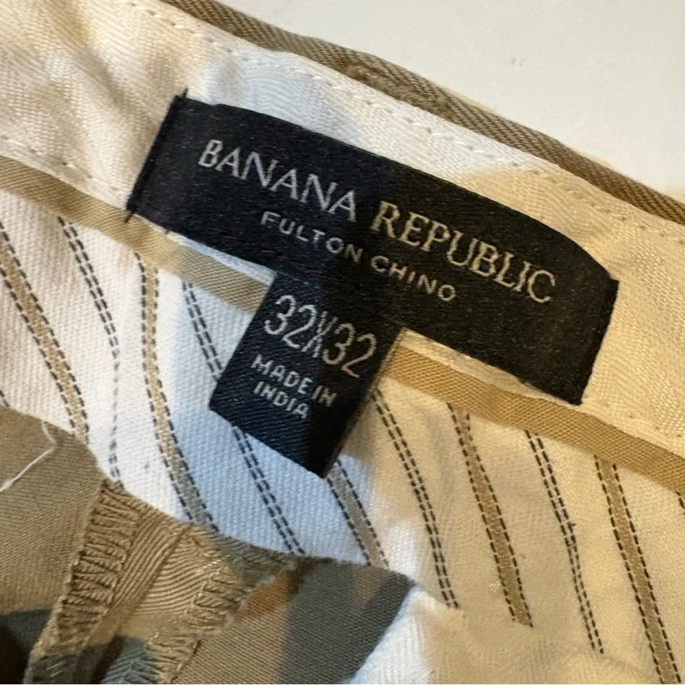 Banana Republic Fulton Men’s stretch chino pants size 32